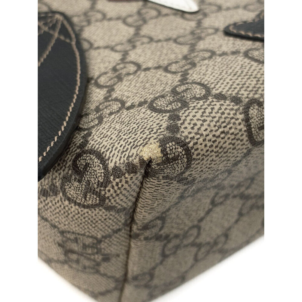 GUCCI GG Supreme Bat Tote Bag Handbag Brown - Picture 5 of 9